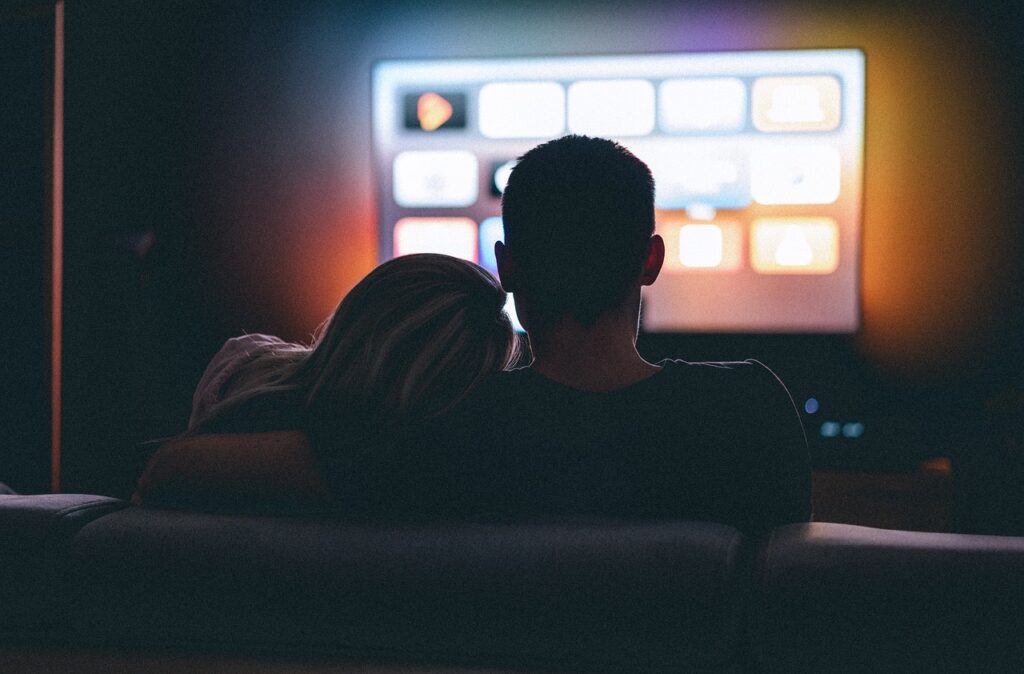 couple watching TV